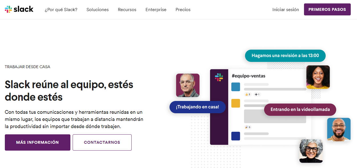 slack herramienta gratuita para empresas